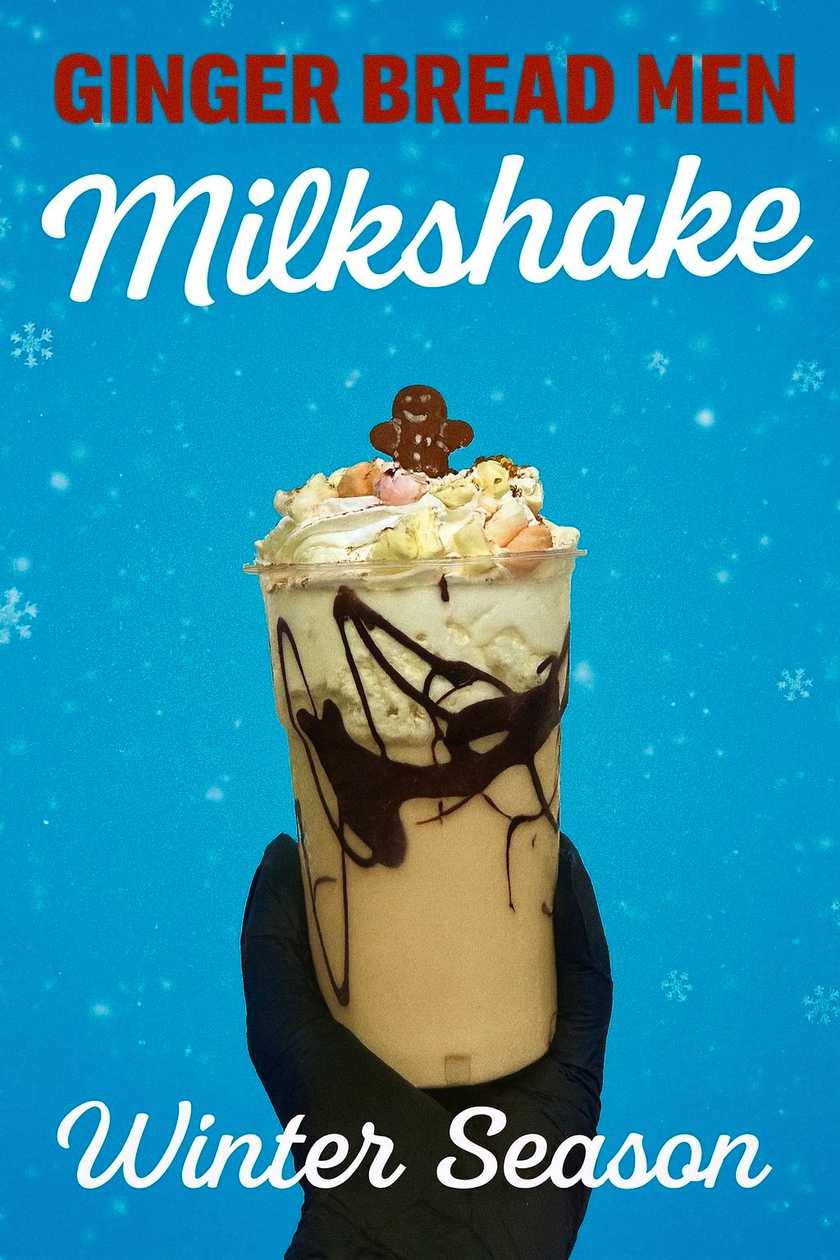 Gingerbread men Milkshake ๐๐
โ๏ธ + 1 free