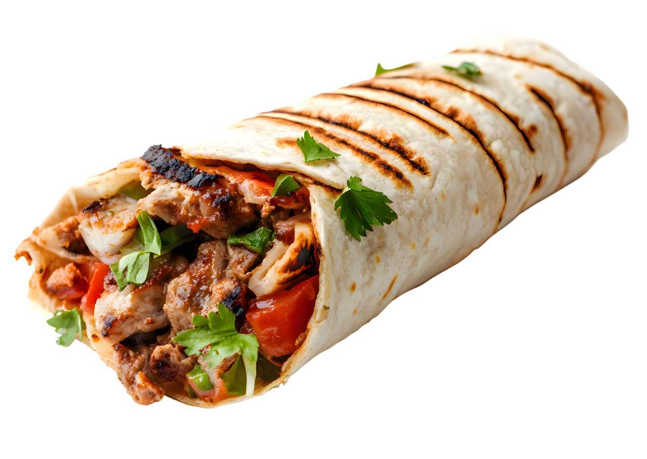 Grilled chicken wrap