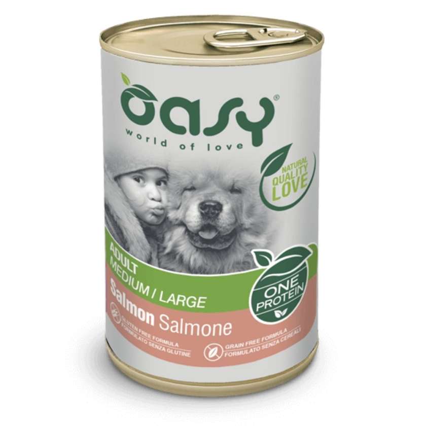 Wet Dog Food Oasy One Protein - Salmon 400g