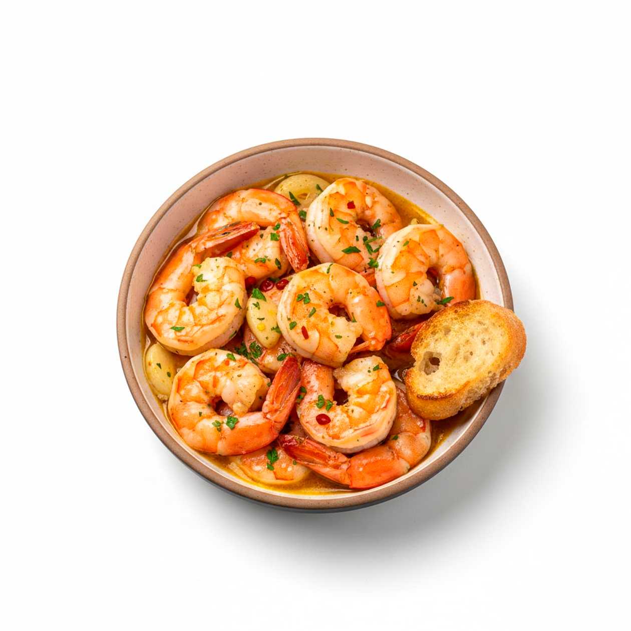 Shrimps in Butter and Wine