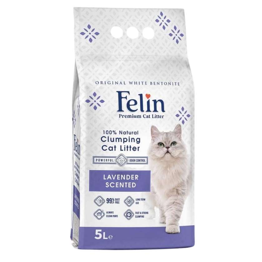 Felin Lavender Bentonite Litter 5l