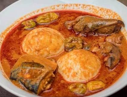 Fufu with Groundnut Soup