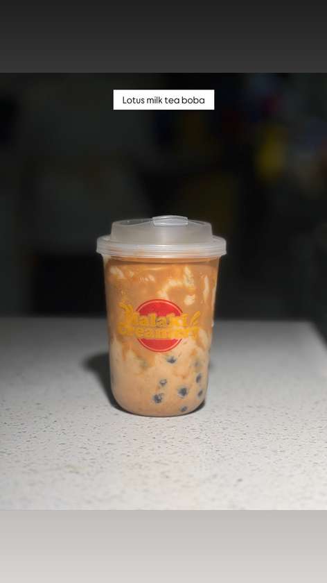 Lotus Milk Tea Boba