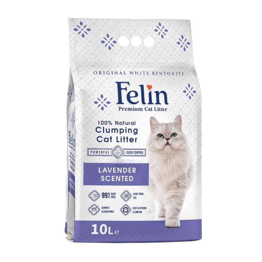 Felin Lavender Bentonite Litter 10l