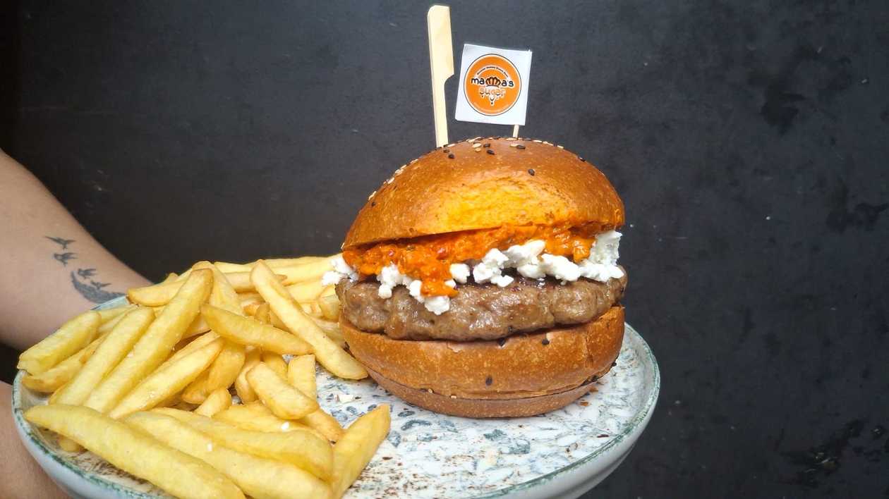 Macedonian Beef Burger