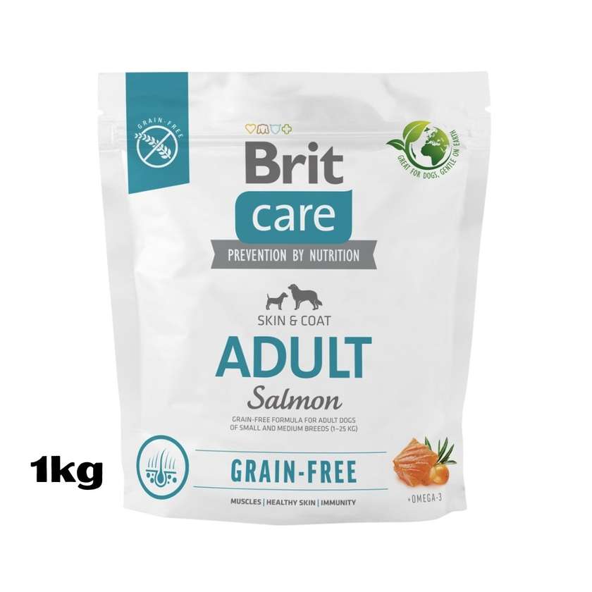 Brit Care Dog Grain-Free Adult Small & Medium - Salmon 1 Kg