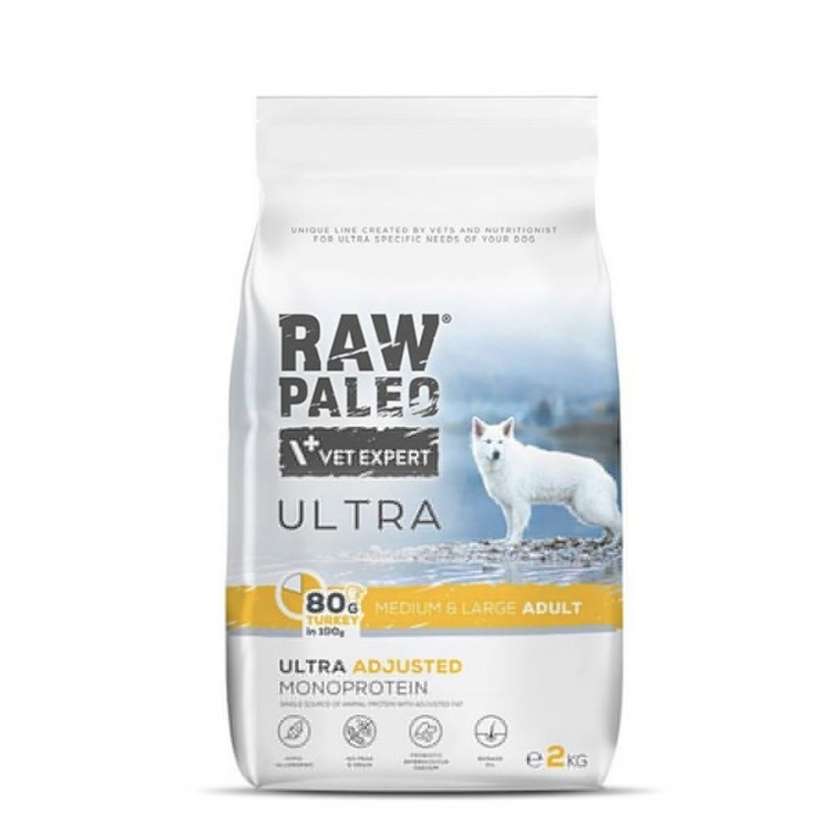 Raw Paleo Ultra Turkey Adult Medium/Large - Dry Food With Turkey For Adult Medium And Large Breed Dogs 2kg