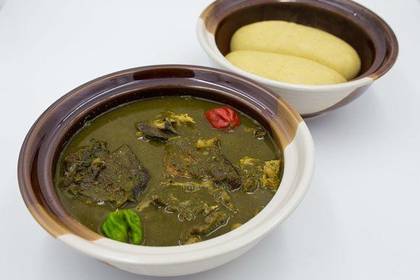 Banku with Ebunubunu Soup