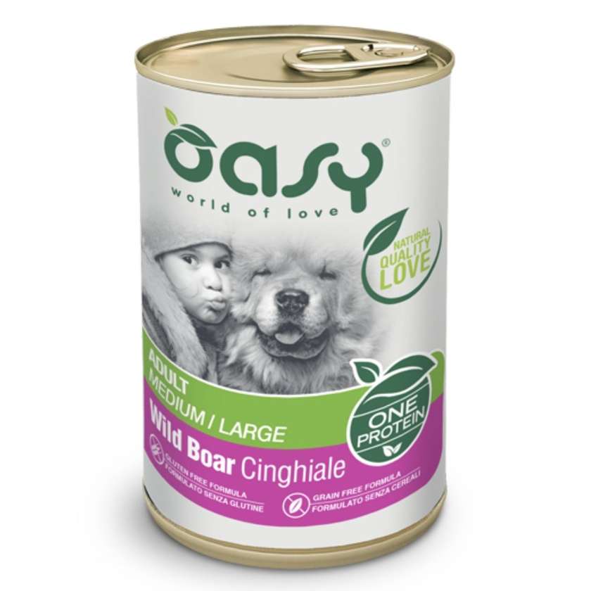 Wet Dog Food Oasy One Protein - Wild Boar 400g