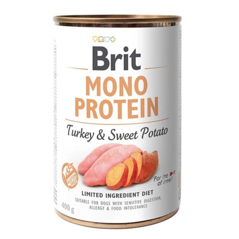 Brit Mono Protein Turkey With Sweet Potatoes 400g