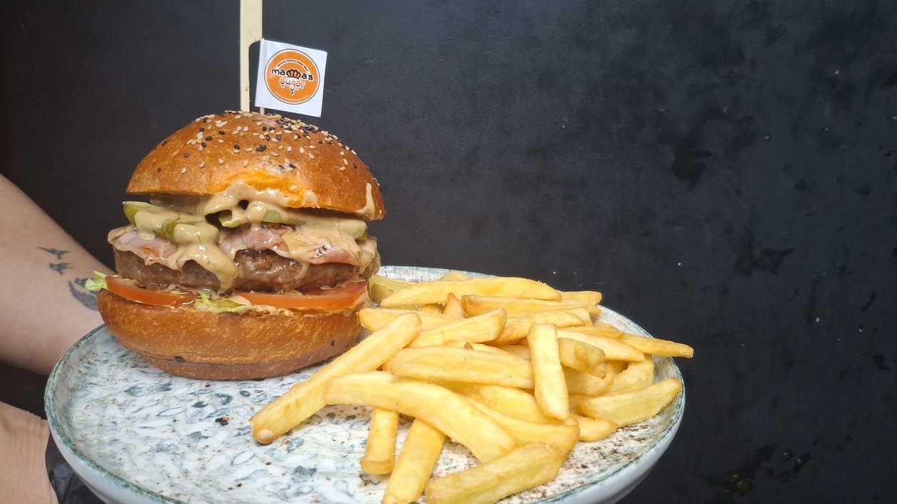 Peanut n Honey Beef Burger