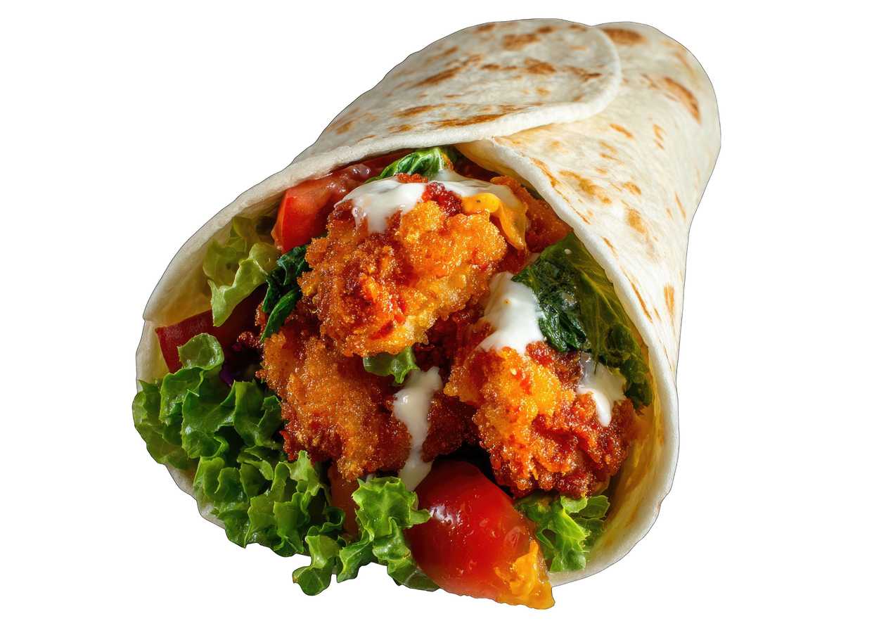 Crispy chicken wrap