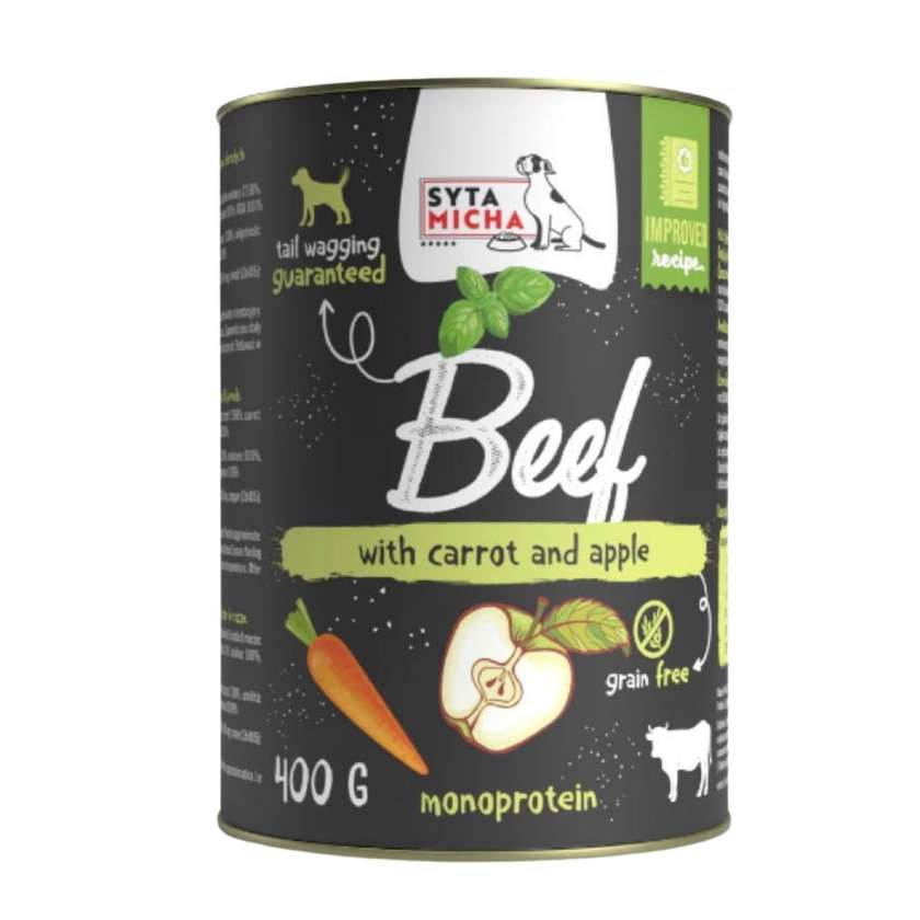 Syta Micha Beef With Carrot, Apple And Basil 400g
