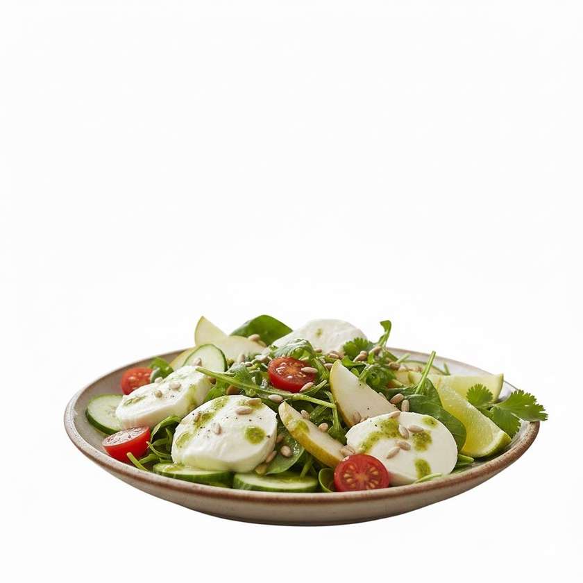 Mix šalát s mozzarella di bufala