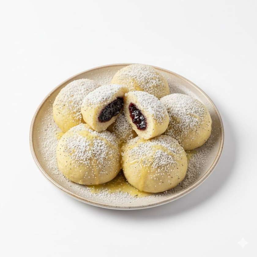 Bezlepkové domáce lekvárové pirohy