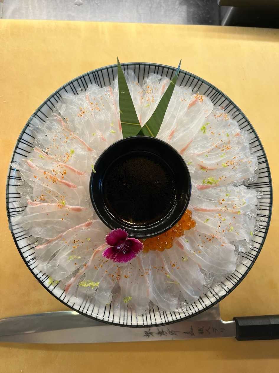 Carpaccio Peixe branco