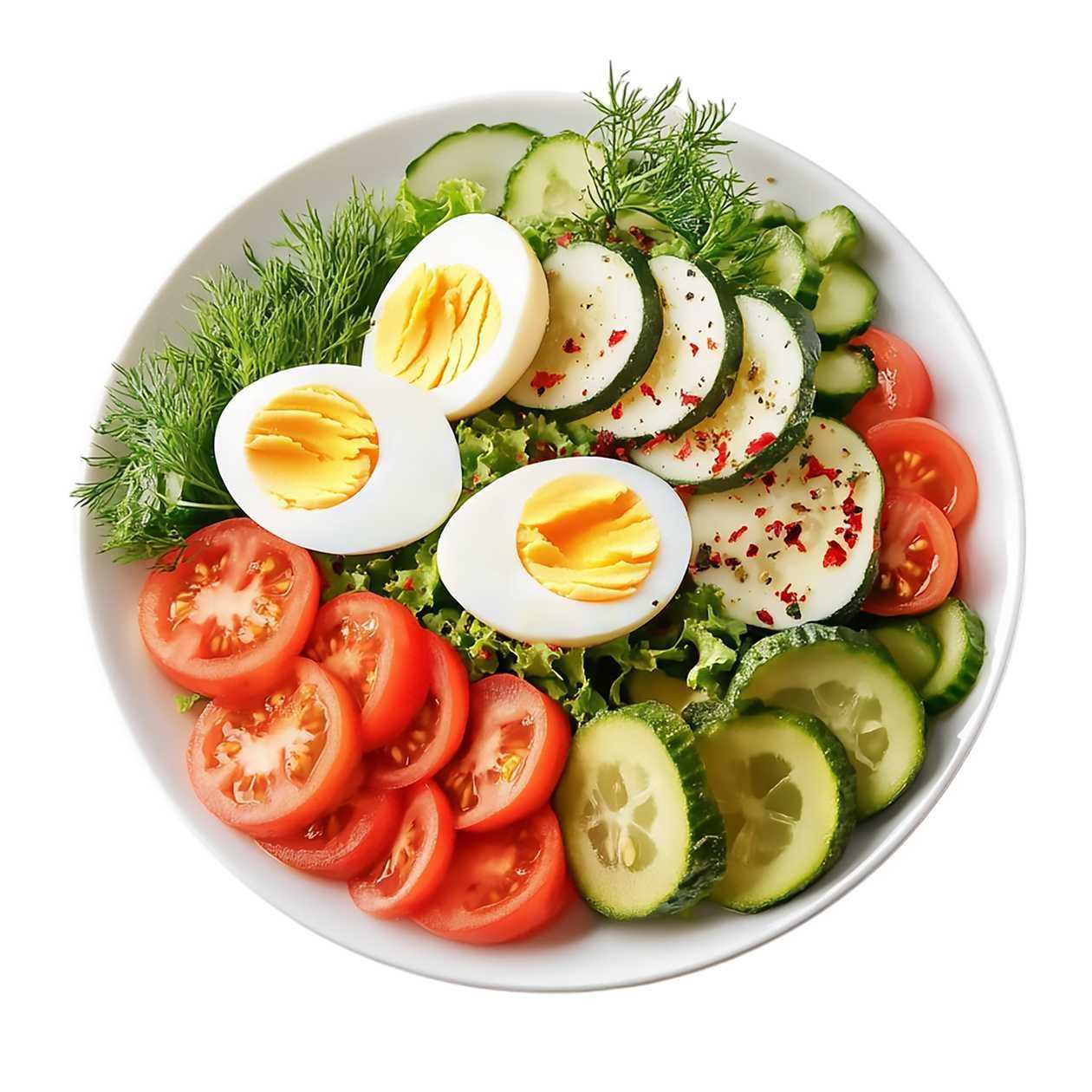 Veg Salad [with or without Boiled Eggs] & Free Coke