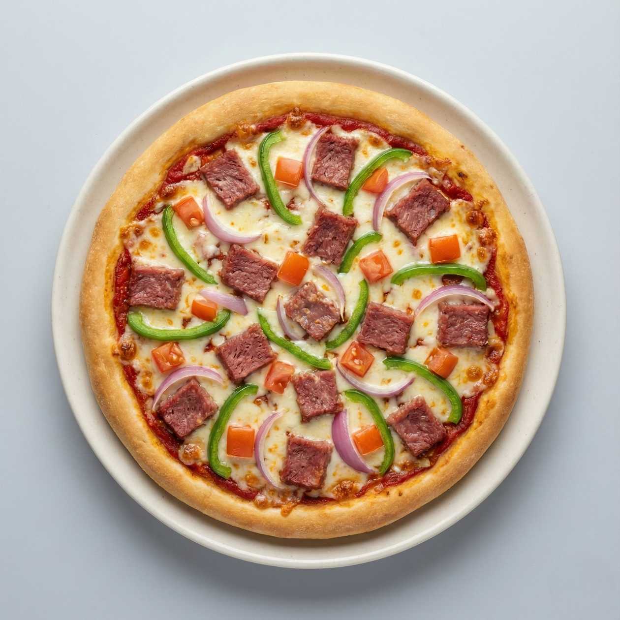 Corn Beef Pizza