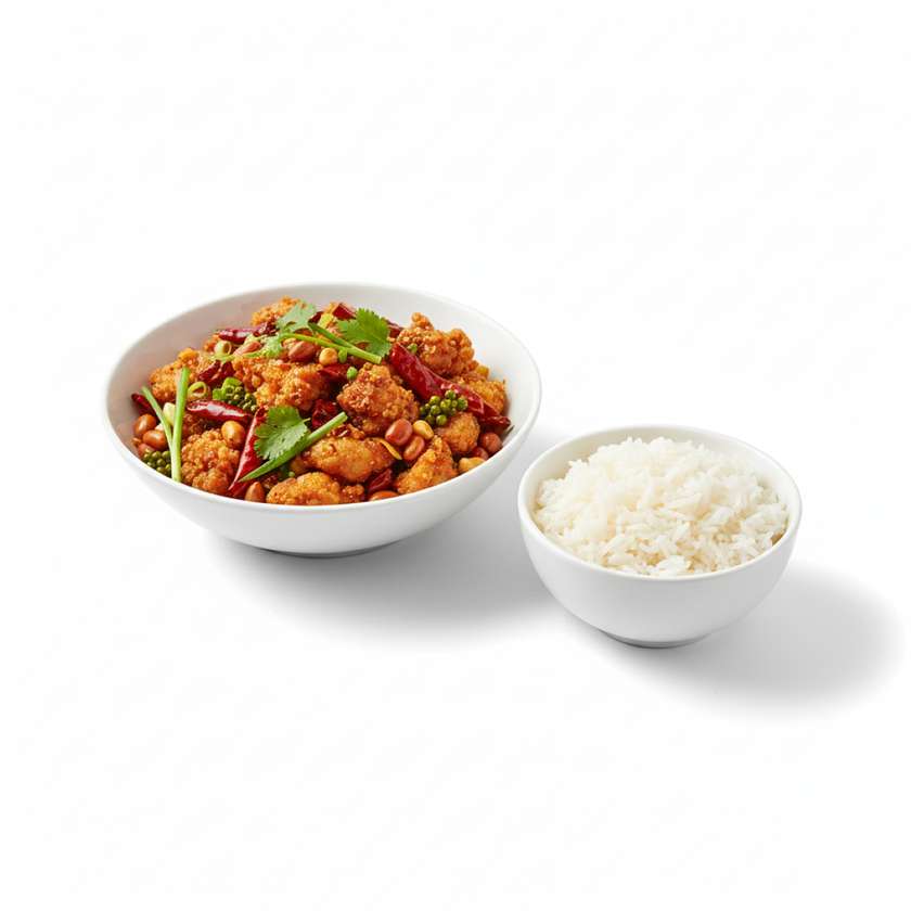 Chicken Gang-bian with side dish