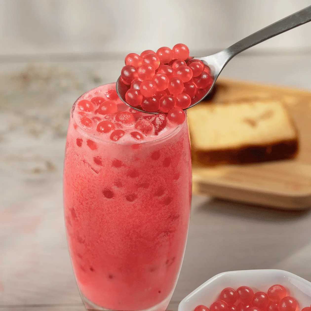 Raspberry Fruit Boba