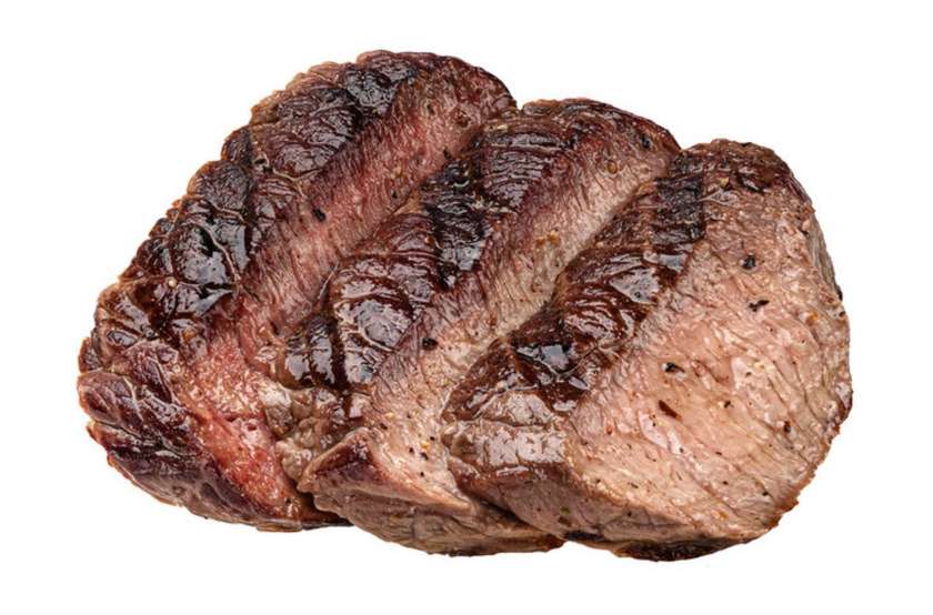 Grilled beef with broccoli