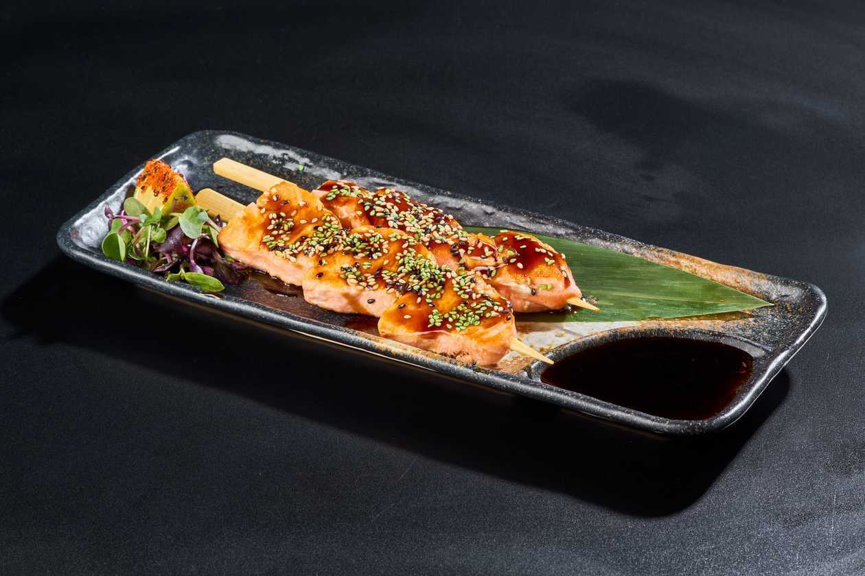 Salmon Yakitori