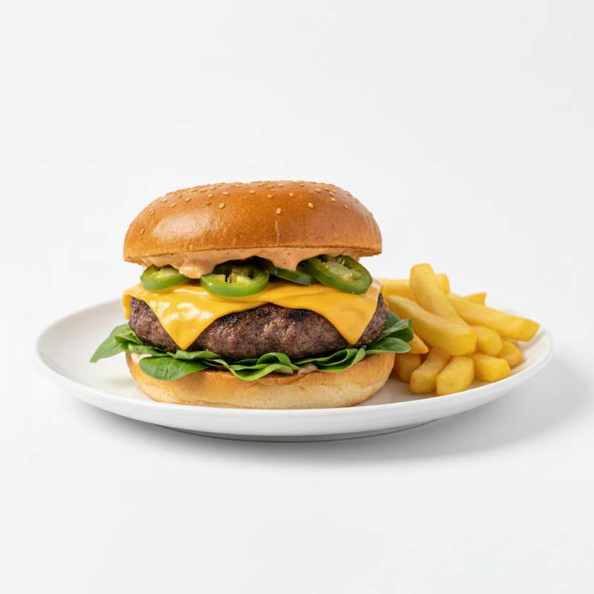 Chosé jalapeňo burger