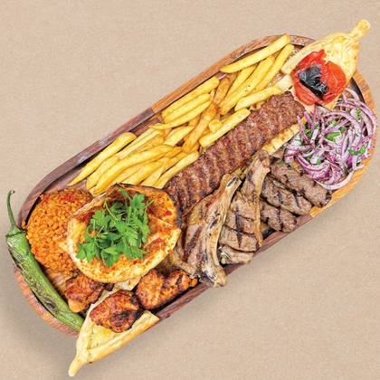 Karisik Kebap / Kebab mixt 3-4 pers