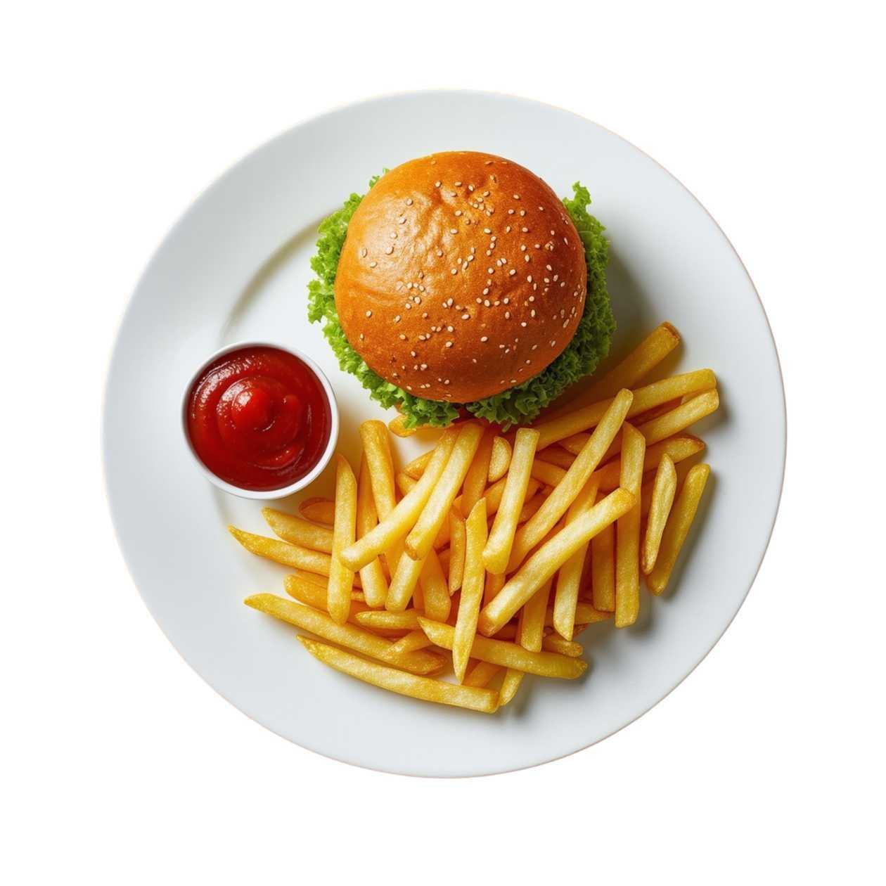Burger (Beef) with Large Fries & a FREE COKE