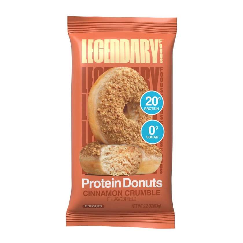 Legendary Foods™ Protein Donut, Cinnamon Crunch Topping Flavored Protein Donut, 63 g