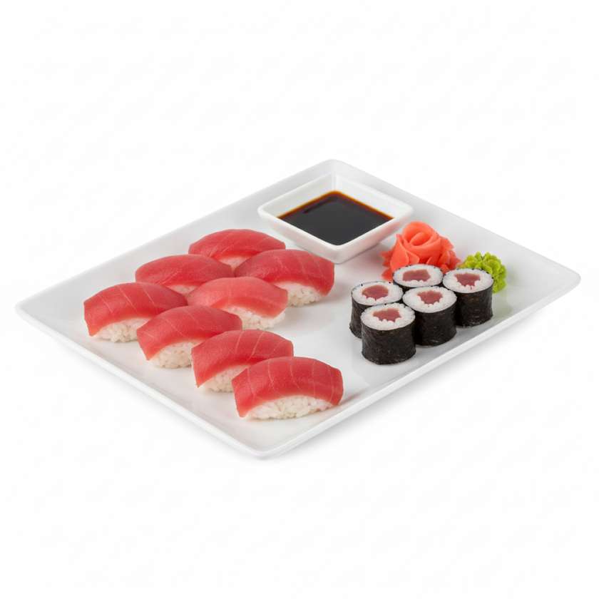 Tuna nigiri 8pcs + maki 4pcs