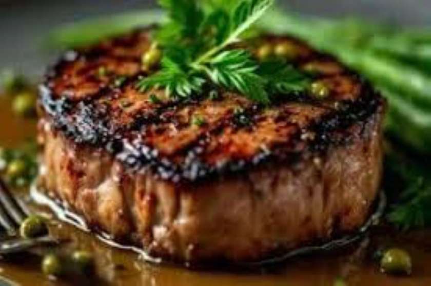 Filetto di manzo al pepe verde