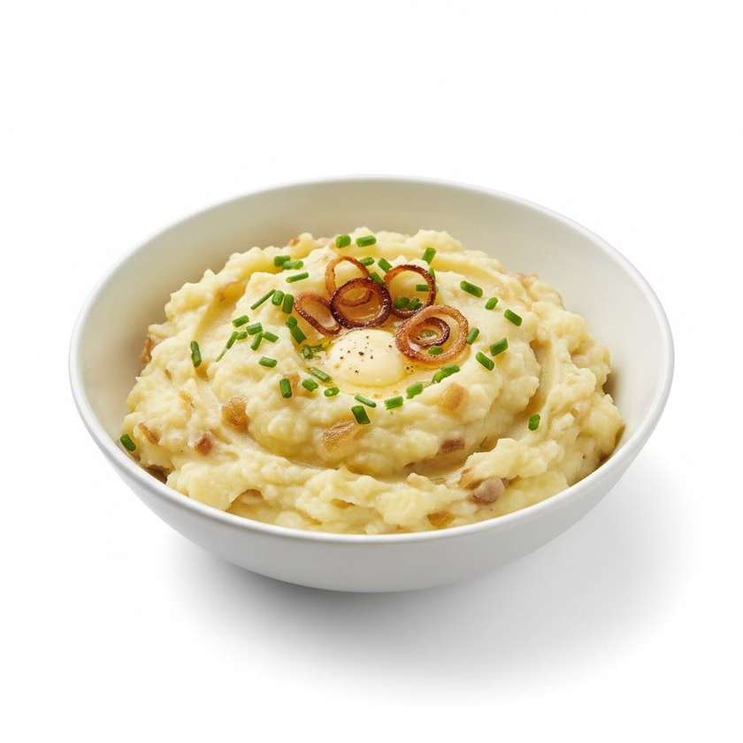 Mashed potatoes with onion