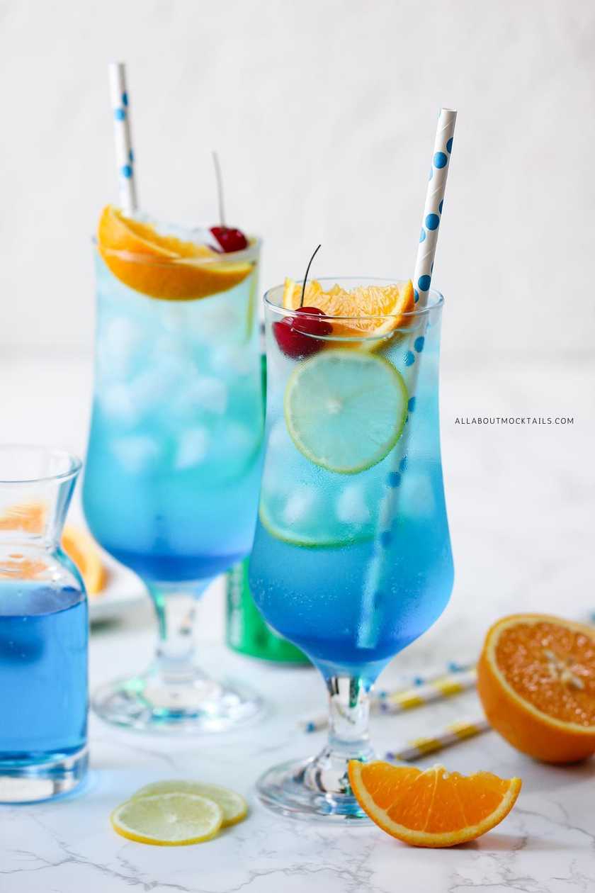 Blue Curacao Mocktail