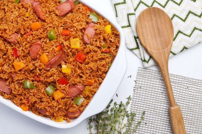 Assorted Jollof Rice WITH FREE COKE