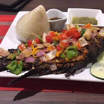 Banku with Grilled Tilapia