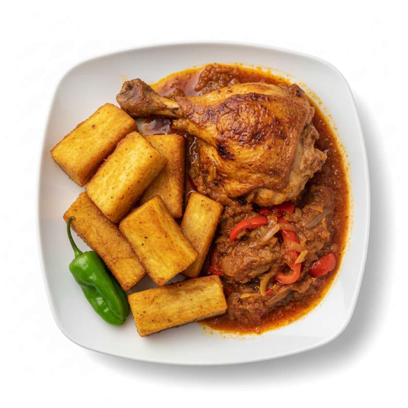 Yam and Chicken thigh