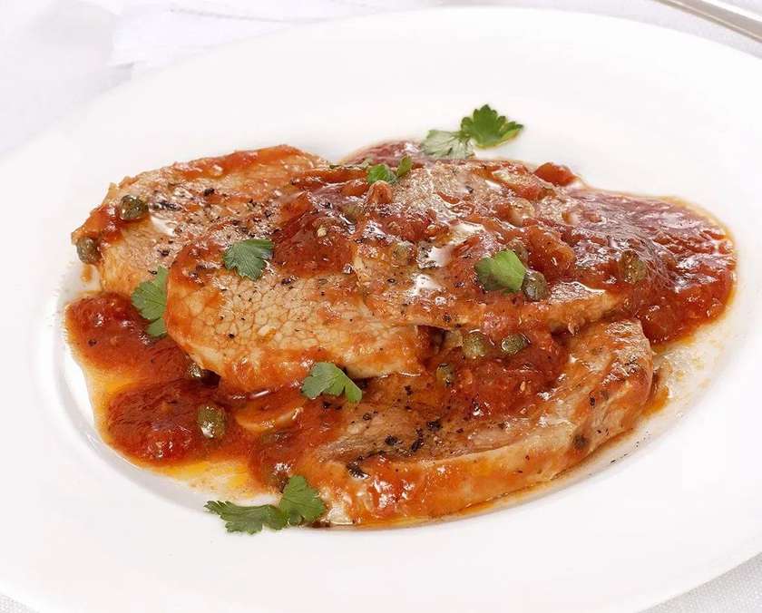 Scaloppine di maiale alla pizzaiola