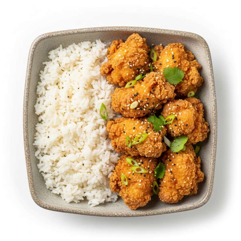 Fragrant and tender chicken with side dish