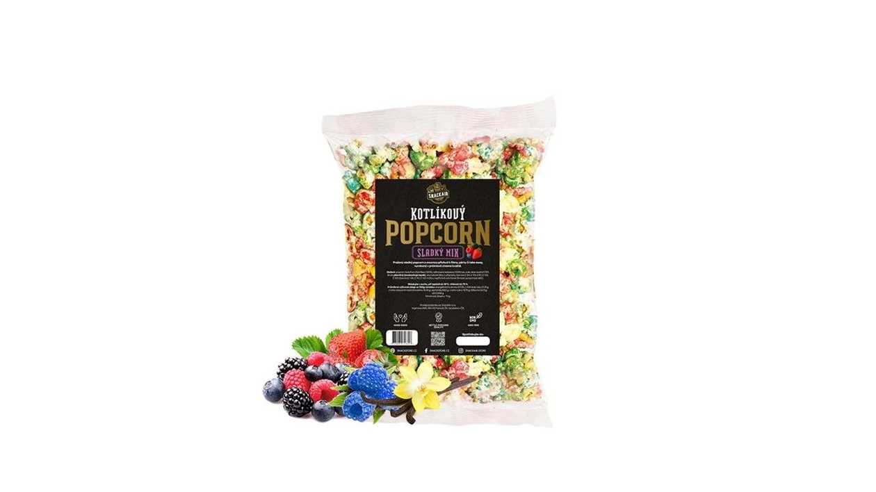 Kotlíkový popcorn sladký barevný 70g