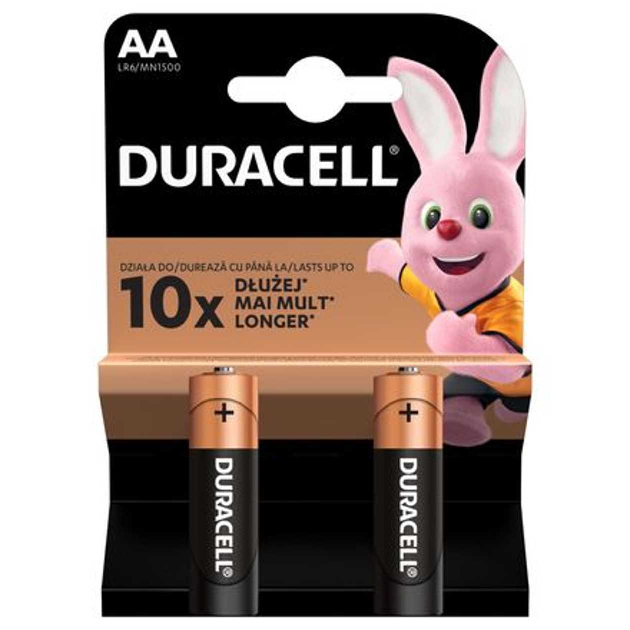 Baterijos AA DURACELL (LR6), 2vnt.
