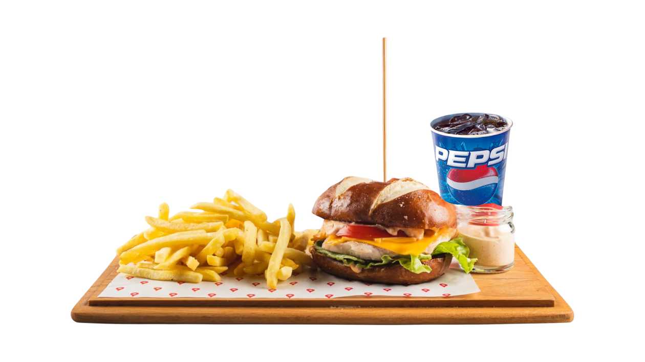 Hot Chicken Burger Menu