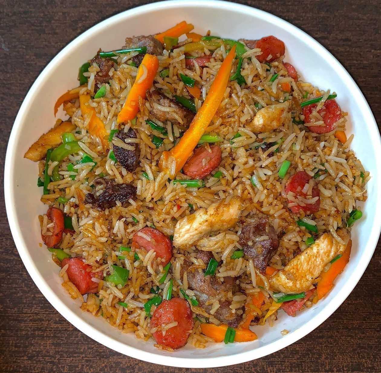 KING SIZE ASSORTED FRIED RICE AND PLANTAIN
