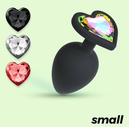 Crushious Cuore Small Anal Plug with 4 Interchangeable Jewels