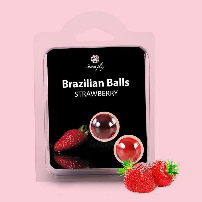 Strawberry Flavored Explosive Lubricating Balls
