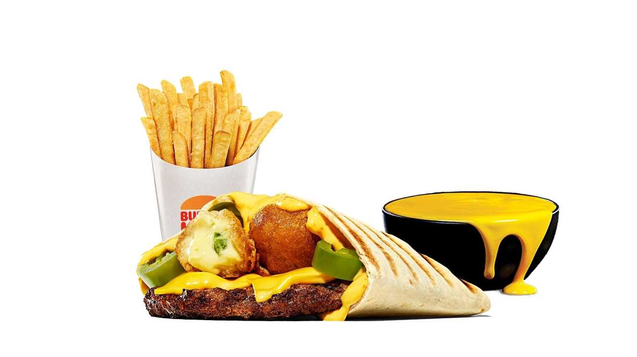 Chilli Cheese Beef Wrap Combo