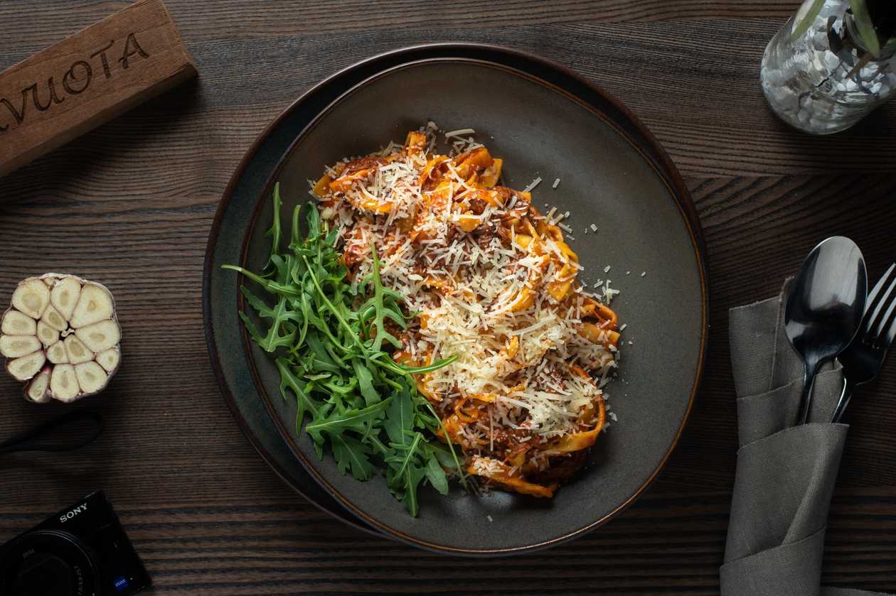 Makaronai su plėšyta jautiena