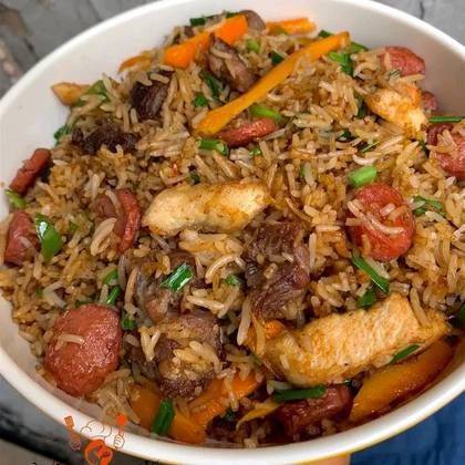 ASSORTED FRIED RICE AND PLANTAIN