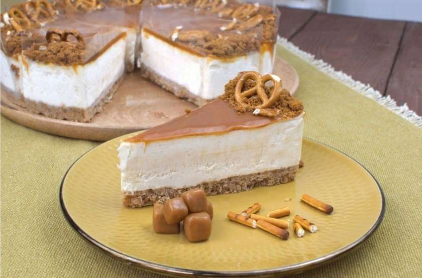 Slaný karamel cheescake