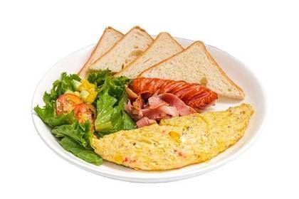 Omelette with Bread